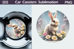 Spring Bunny Car Coaster | Easter Bunny Coaster Product Image 1