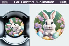 Spring Bunny Car Coaster | Easter Bunny Coaster Product Image 1