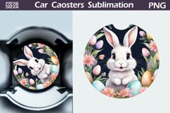 Spring Bunny Car Coaster | Easter Bunny Coaster Product Image 1