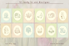 Spring cute animals, vector colorful collection Product Image 2