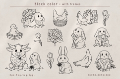 Spring cute animals, vector colorful collection Product Image 5