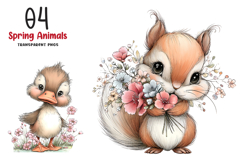 Spring Animals Clipart Product Image 1
