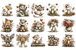 Spring Animals Clipart Sublimation Product Image 3
