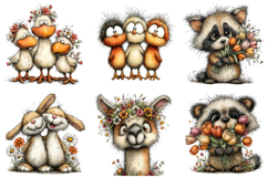 Spring Animals Clipart Sublimation Product Image 4