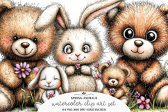 Spring animals clipart - Spring animals Png Product Image 1