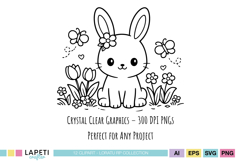 adorable animal line art for coloring
