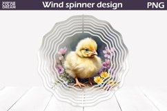 Cute Chicken Flowers Wind Spinner | Spring Animal Wind Spinn Product Image 1