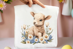 Spring Animals with Flowers Clipart Product Image 2