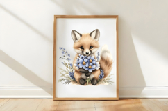 Spring Animals with Flowers Clipart Product Image 3