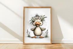 Spring Animals with Flowers Clipart Product Image 3