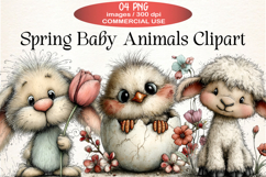 Spring Baby Animals Clipart Product Image 1