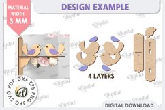 Spring Bird Decor LaserCut. Welcome Spring. Spring Decor SVG Product Image 3