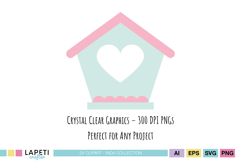 cute pastel birds for scrapbooking