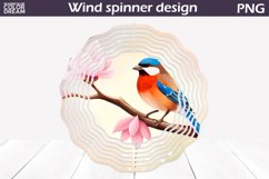Spring Birds Wind Spinner | Wind Spinner Sublimation Product Image 1
