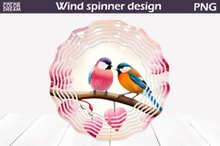 Spring Birds Wind Spinner | Wind Spinner Sublimation Product Image 1