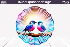 Spring Birds Wind Spinner | Wind Spinner Sublimation Product Image 1