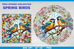 Spring Birds Wind Spinner Sublimation Template Product Image 1
