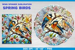 Spring Birds Wind Spinner Sublimation Template Product Image 1