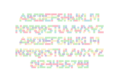 Spring BlocksColor Font Product Image 3