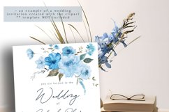 spring blue watercolor floral clipart roses peonies flowers light pastel dusty blue png