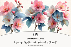 Spring Botanical Floral Clipart Product Image 1