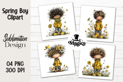 Spring Boy Clipart PNG Product Image 1