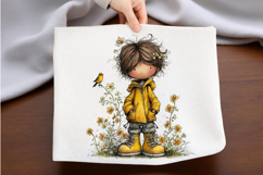 Spring Boy Clipart PNG Product Image 2