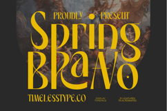 Spring Braavo - Modern Display Typeface Serif Display Product Image 1