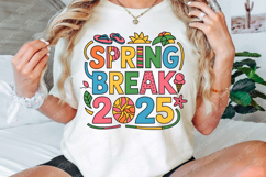 Spring Break 2025 Sublimation PNG Design Product Image 3