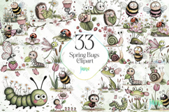 Spring Bugs Clipart Product Image 1