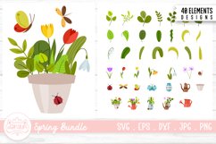 Spring Clipart Bundle | Spring Season Element Illustration Product Image 1