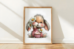 Whimsical Spring Bunny Clipart Product Image 2