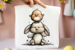 Spring Bunny &amp; Chick Clipart Product Image 2