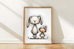 Spring Bunny &amp; Chick Clipart Product Image 3