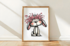 Watercolor Spring Bunny Clipart Product Image 2