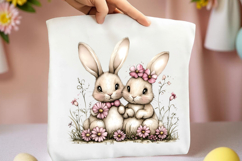 Spring Bunny Family Clipart Product Image 2