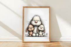 Spring Bunny Family Clipart Product Image 3