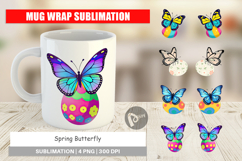 Mug Wrap Spring Butterfly Product Image 1