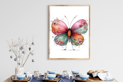 Whimsical Spring Butterfly Clipart Product Image 2