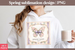 Spring Light Floral Butterfly sublimation Spring sublimation Product Image 3