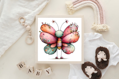 Whimsical Spring Butterfly Clipart Product Image 3