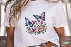 Spring Butterfly Sublimation Clipart Product Image 5