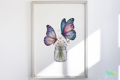 Spring Butterfly Sublimation Clipart Product Image 8