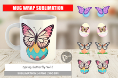 Mug Wrap Spring Butterfly Product Image 1