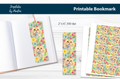 Spring Cat Printable Bookmark