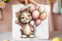Spring Cat Clipart Product Image 2