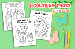 Spring Christian Coloring Pages | Kids Bible Printable Product Image 1