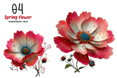 Spring Cosmos Flower Clipart Product Image 1