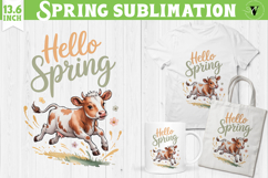 Welcome Spring sublimation | Spring flowers sublimation Product Image 1