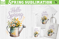 Welcome Spring sublimation | Spring flowers sublimation Product Image 1